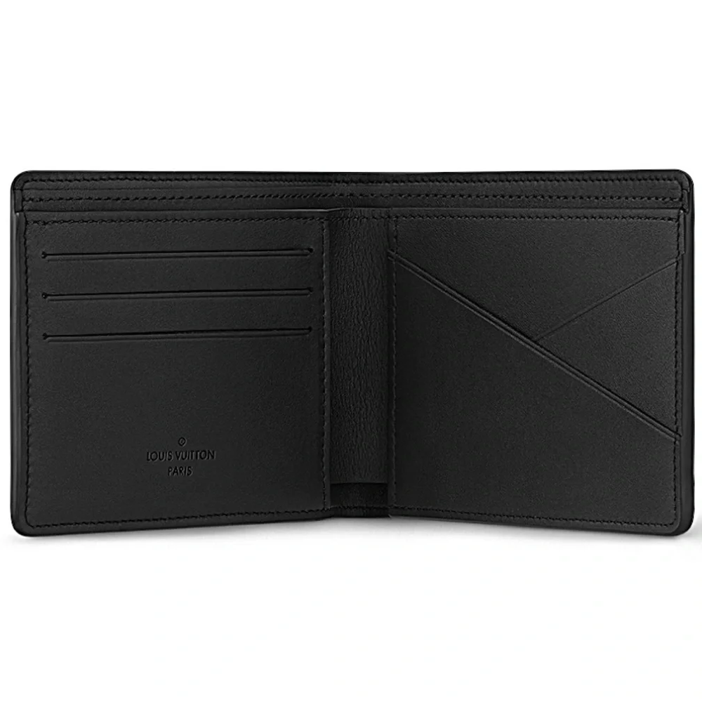 Louis Vuitton Metallic Damier Infini Onyx Silver Leather Multiple Wallet
